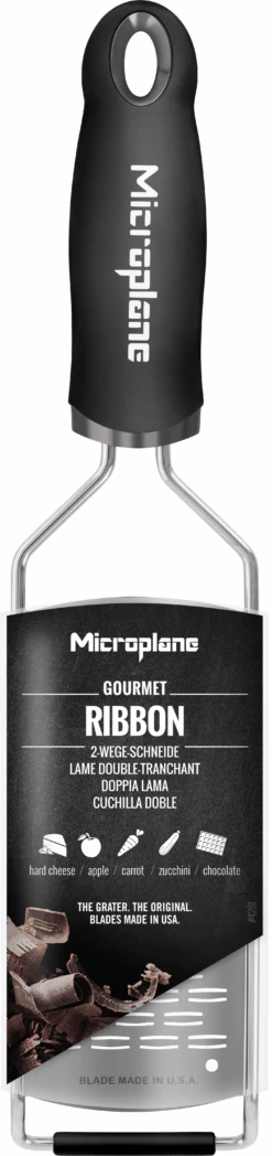 Microplane Rasp Gourmet - Medium Ribbon - RVS 7 Microplane Rasp Gourmet - Medium Ribbon - RVS -Beste Keukengerei Microplane Gourmet 45002 ribbon decall