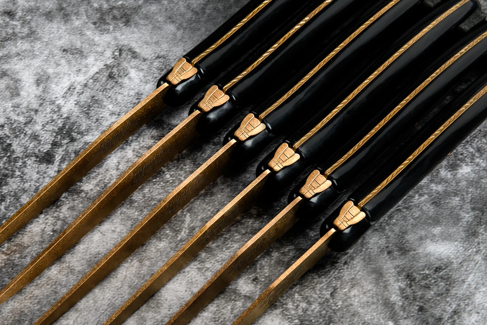 Laguiole Style De Vie Steakmessen Prestige Line Koper - 6 Stuks 5 Laguiole Style De Vie Steakmessen Prestige Line Koper - 6 Stuks - Afbeelding 3