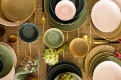 Jay Hill Serviesset Alderney - 4-delig - Bruin/Geel -Beste Keukengerei Set 2 Sfeer Eilanden Klein 6 9