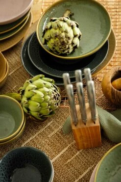 Jay Hill Serviesset Lihou - 16-delig / 4 Personen - Grijs/Zwart -Beste Keukengerei Set 2 Sfeer Eilanden Klein 7 1