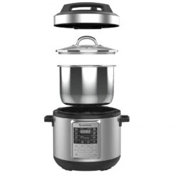 Espressions Smart Pressure Cooker / Multicooker / Slowcooker - 5.7 Liter - EP6000 -Beste Keukengerei SmartPressureCooker57LexplodedviewLR 61a0f5ece41677.46431295