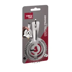 Vacu Vin Cocktail Zeef - Zilver - ø 9.5 Cm -Beste Keukengerei VV CocktailStrainer Packshot VV9