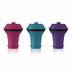 Vacu Vin Wijnstopper Vacuum Wine Stopper - Gekleurd - 3 Stuks