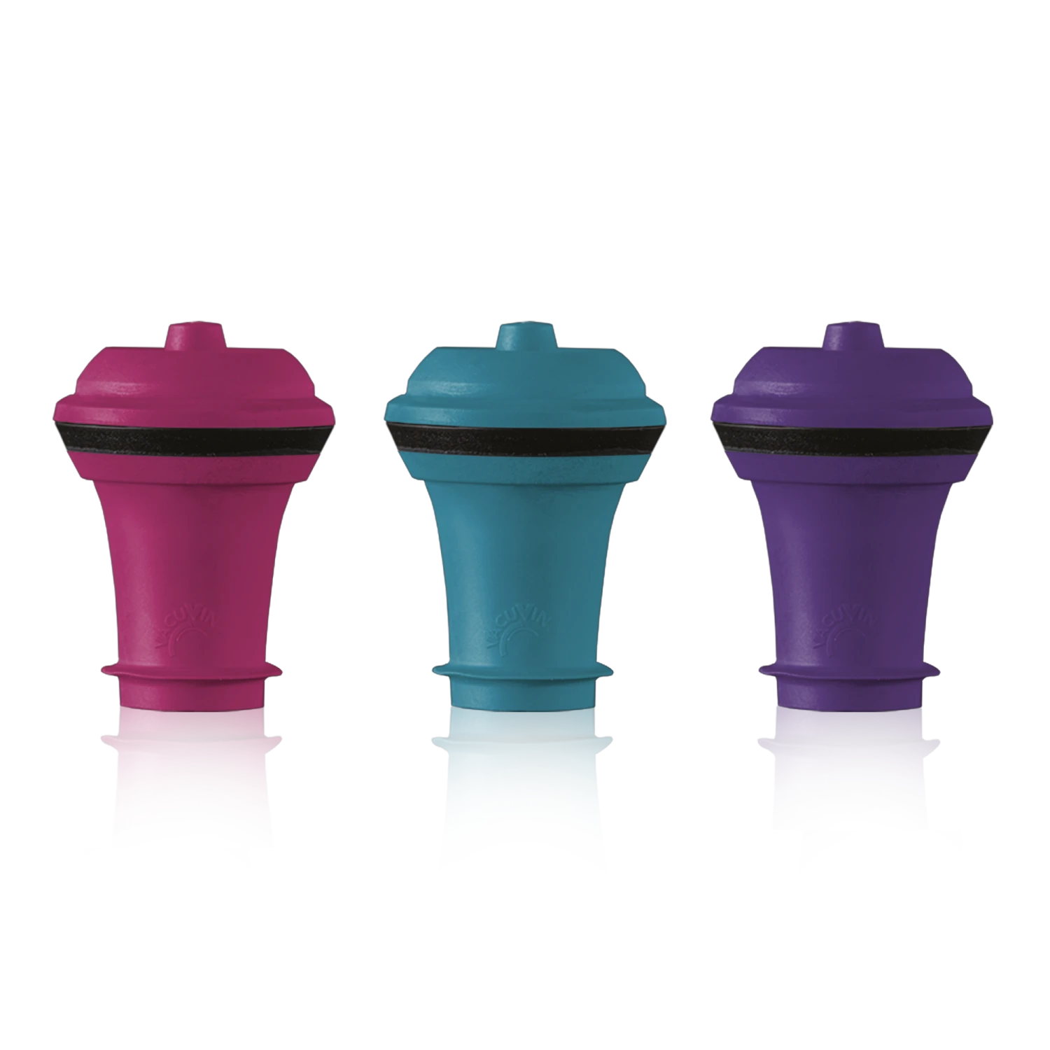 Vacu Vin Wijnstopper Vacuum Wine Stopper - Gekleurd - 3 Stuks 3 Vacu Vin Wijnstopper Vacuum Wine Stopper - Gekleurd - 3 Stuks