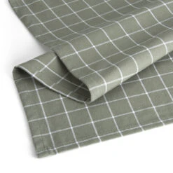 Walra Keukendoeken Set Cubes Uni, Stripes & Blocks Legergroen 50 X 70 Cm - 3 Stuks -Beste Keukengerei WALRA KT DRYWITHBLOCKS 50X70 ARMYGREEN PS 2