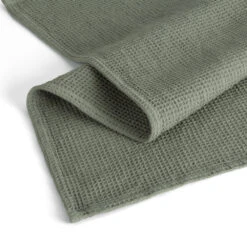 Walra Keukendoeken Set Cubes Uni, Stripes & Blocks Legergroen 50 X 70 Cm - 3 Stuks -Beste Keukengerei WALRA KT DRYWITHCUBESUNI 50X70 ARMYGREEN PS 2