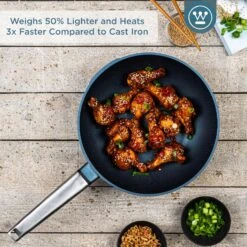 Westinghouse Wokpan Performance - Bravery Blue - ø 28 Cm - Standaard Anti-aanbaklaag -Beste Keukengerei WCCW0095028BL 2