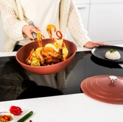 Westinghouse Wokpan Performance - Rebel Red - ø 28 Cm - Standaard Anti-aanbaklaag 28 Westinghouse Wokpan Performance - Rebel Red - ø 28 Cm - Standaard Anti-aanbaklaag -Beste Keukengerei WCCW0095028OR 13