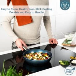 Westinghouse Koekenpan Performance - Bravery Blue - ø 28 Cm - Standaard Anti-aanbaklaag -Beste Keukengerei WCFP0095024BL 4 1