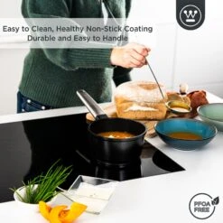 Westinghouse Steelpan Performance - Blissful Black - ø 18 Cm / 1.9 Liter 14 Westinghouse Steelpan Performance - Blissful Black - ø 18 Cm / 1.9 Liter -Beste Keukengerei WCSP0095N18BK 4