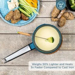 Westinghouse Steelpan Performance - Bravery Blue - ø 18 Cm / 1.9 Liter 18 Westinghouse Steelpan Performance - Bravery Blue - ø 18 Cm / 1.9 Liter -Beste Keukengerei WCSP0095N18BL 2