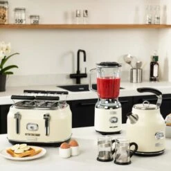Westinghouse Blender Retro Collections - Vanilla White - 1.5 Liter - WKBE221WH 15 Westinghouse Blender Retro Collections - Vanilla White - 1.5 Liter - WKBE221WH -Beste Keukengerei WKBE221WH Retro Table Blender 5 600x600 1