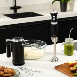 Westinghouse Staafmixer Retro Collections - 600 W - Liquorice Black - WKHBS270BK -Beste Keukengerei WKHBS270BK Retro Hand Blender 5