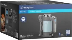 Westinghouse Handmixer Retro Collections - 6 Standen - Blauw - WKHM250BU 7 Westinghouse Handmixer Retro Collections - 6 Standen - Blauw - WKHM250BU -Beste Keukengerei WKHM250BU Hand Mixer BLUE BOX