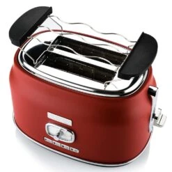 Westinghouse Broodrooster Retro Collections - 2 Sleuven - Cranberry Red - WKTTB857RD -Beste Keukengerei WKTTB857RD Retro 2 Slice Toaster 3