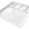 Fonduebord / Gourmetbord - 5 Vakken - Wit - 24 X 24 Cm -Beste Keukengerei gourmet bord