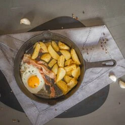 Blackwell Koekenpan - Gietijzer - ø 25 Cm - Zonder Anti-aanbaklaag -Beste Keukengerei jh gietijzer 002 7