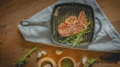 Blackwell Grillpan - Gietijzer - 23 X 23 Cm - Zonder Anti-aanbaklaag -Beste Keukengerei jh gietijzer grillpan 1