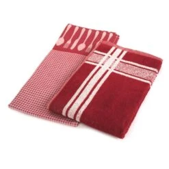 KOOK Keukenhanddoek Rood 50 X 50 Cm -Beste Keukengerei kook theedoek rood