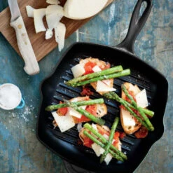 Le Creuset Grillpan Signature - Mat Zwart -26 X 26 Cm - Geëmailleerde Anti-aanbaklaag -Beste Keukengerei le creuset paistinpannu 1