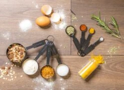 Sareva Maatschepjes - Zwart - 4-delig -Beste Keukengerei maatschepjes0 5 1