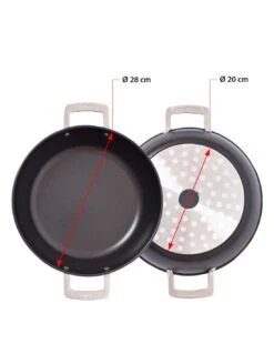 Valira Hapjespan Aire Mediterranean ø 28 Cm - Standaard Anti-aanbaklaag -Beste Keukengerei non stick mediterranean casserole aire induction 1