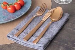 Sareva Bestekset - 16-delig / 4 Personen - Koper -Beste Keukengerei product 7 2