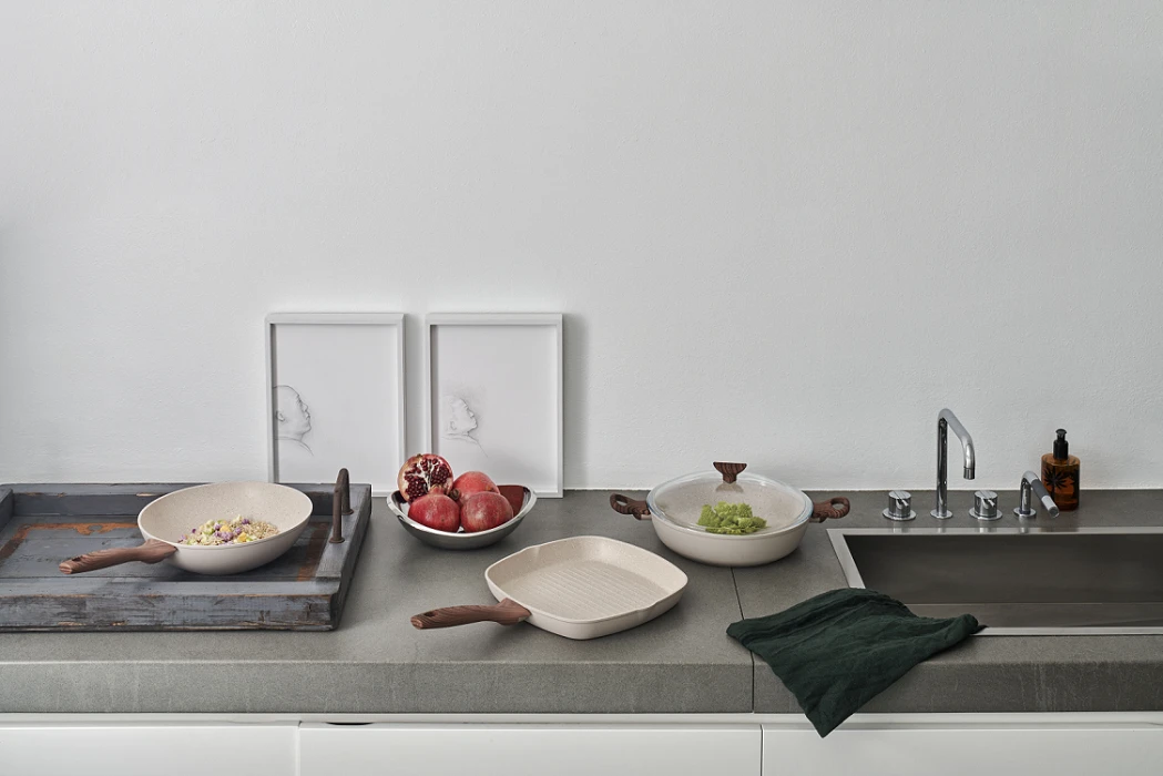 Sambonet Grillpan Rock 'n' Rose - Creme - 28 X 28 Cm - Standaard Anti-aanbaklaag 5 Sambonet Grillpan Rock 'n' Rose - Creme - 28 X 28 Cm - Standaard Anti-aanbaklaag - Afbeelding 3