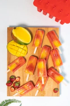 Sareva IJsjesmaker - 10 Ijsjes - Rood - Siliconen - Easy Release - Herbruikbaar -Beste Keukengerei sareva ijsjesmaker 1