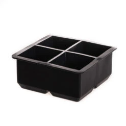 Sareva IJsblokjesvorm - 4 Grote Ijsblokjes - Siliconen - Easy Release - Herbruikbaar -Beste Keukengerei sereva ijsblokken manen 4stuks 1