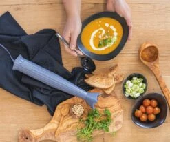 Alessi Staafmixer Set Plissé - Grijs - Michele De Lucchi - MDL10S G -Beste Keukengerei staafmixer 3 1