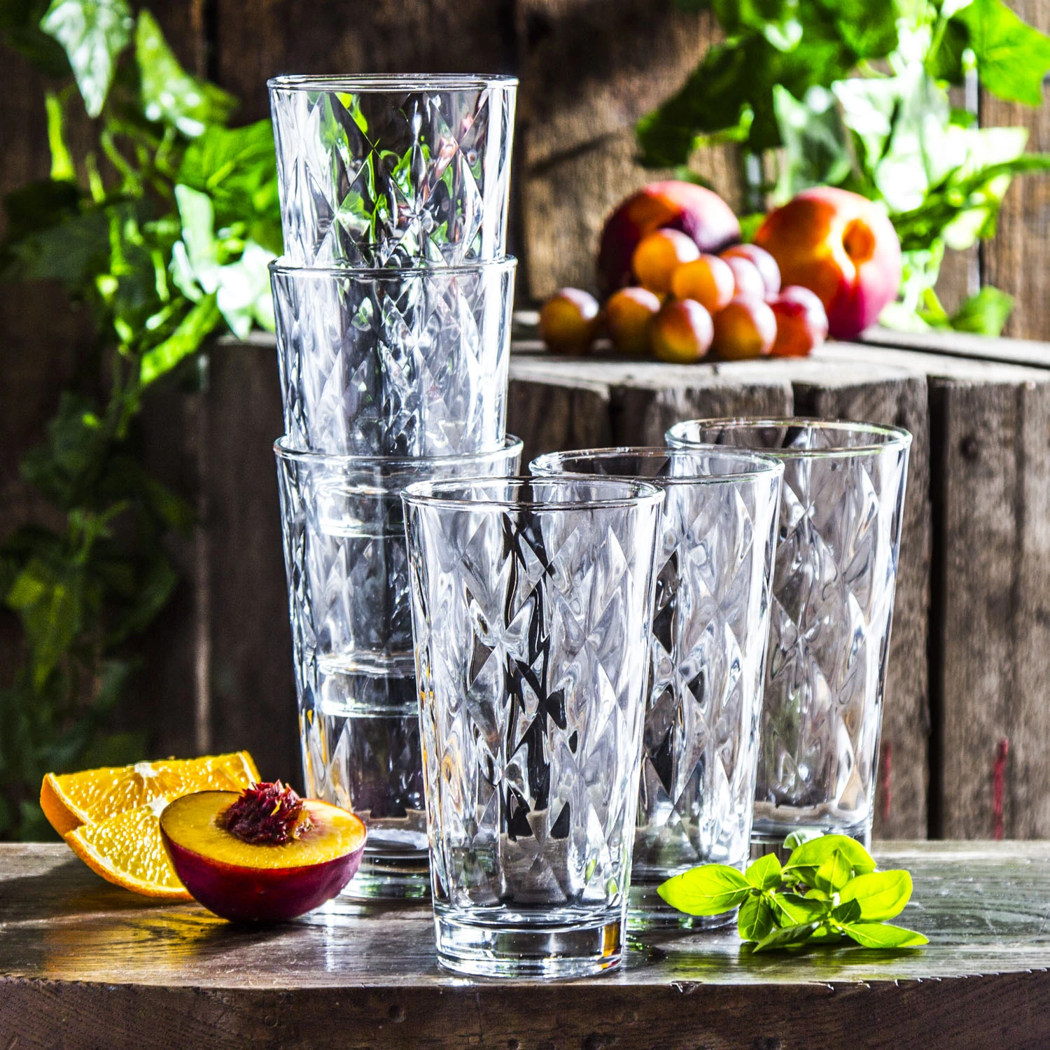 Bormioli Rocco Longdrinkglazen Kaleido - 370 Ml - 6 Stuks 4 Bormioli Rocco Longdrinkglazen Kaleido - 370 Ml - 6 Stuks - Afbeelding 2